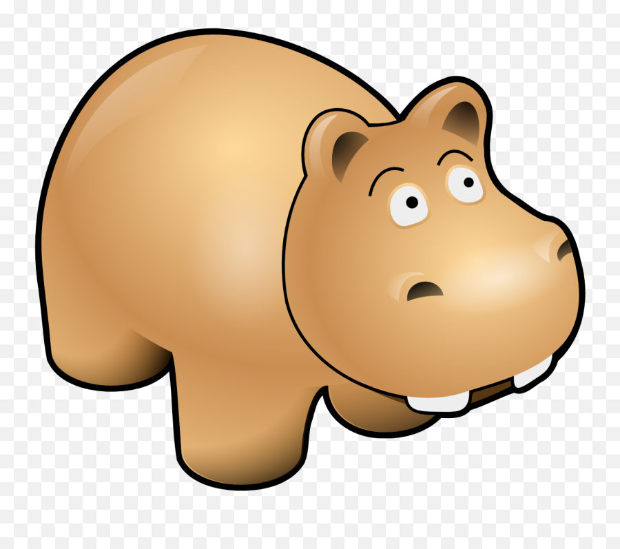 Clipart Animal Png - Cartoon Hippo,Animal Clipart Png