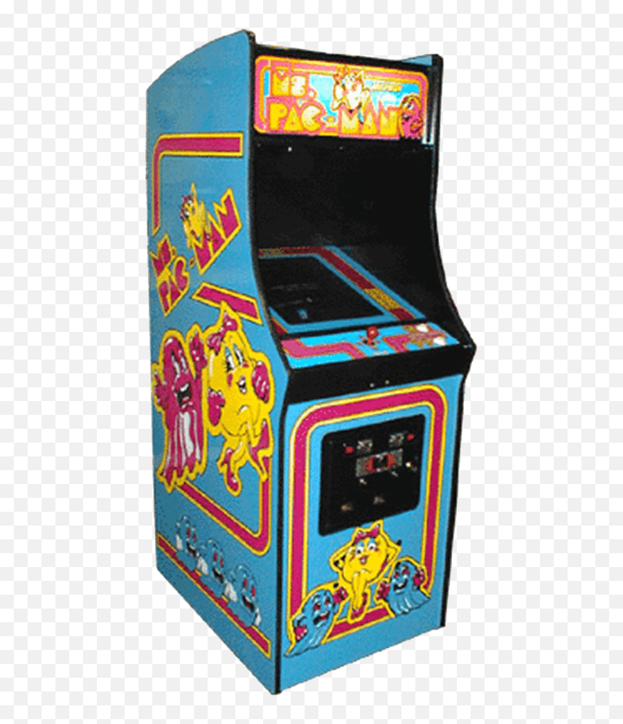 Arcade Games Png Picture - Ms Pacman Arcade Machine,Arcade Cabinet Png