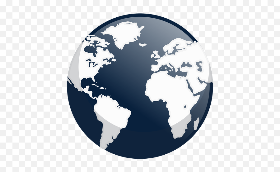 Transparent Png Svg Vector File - Flat Globe Of The World,Globe Png Icon
