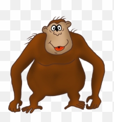Download Cartoon Drawing Of Gorilla Png - Monkey Clip Art,Gorilla Cartoon Png