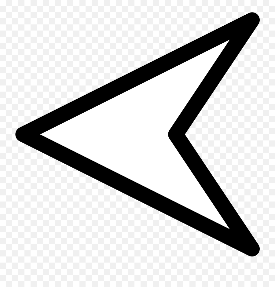 Triangle Arrow Left Transparent Png - Transparent Background Arrow White Png,Triangle Png Transparent