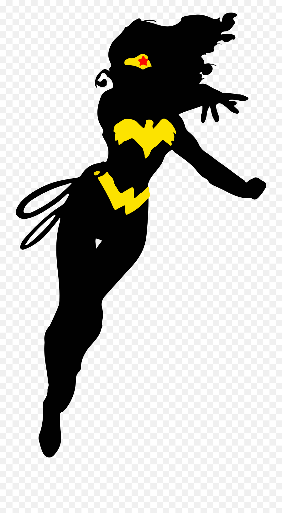 Wonder Woman Silhouette Png - Silhouette Wonder Woman Vector,Superhero Silhouette Png