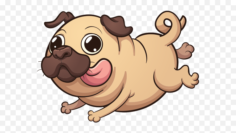 Puglife - Pug Emoji U0026 Stickers By Salaheddine Lahrar Pug Cartoon Png,Dog Emoji Png