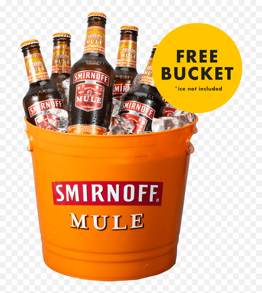 Download Smirnoff Mule 330ml 18 Pack With Free Bucket - Smirnoff Mule Bucket Png,Mule Png