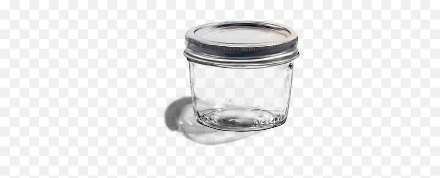 Oobites Wide Mouth Half Pint Mason Jar With Lid Png