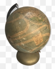 Globe Earth Lamp Perrina Selency - Globe Png,Gold Globe Png