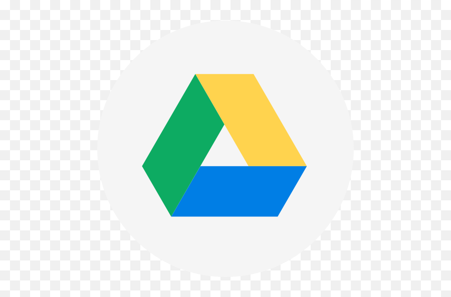 Circle Cloud Storage Drive - Logo Of Google Drive Png,Google Drive Icon Png