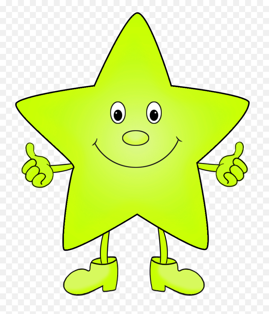 Star Clipart - Cartoon Bright Shining Star Png,Cartoon Star Png