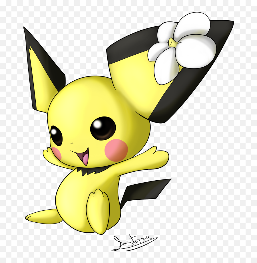 Pichu By Jollythinker - Fur Affinity Dot Net Pichu Smash Ultimate Flower Png,Pichu Transparent