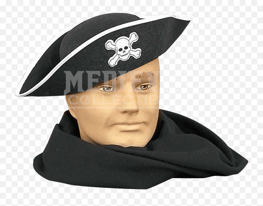 Black Felt Pirate Hat Png Image With - Hat,Pirate Hat Png