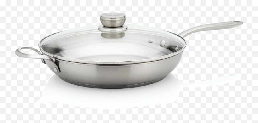 Frigidaire Readycook 12 In Fry Pan With Lid Stainless Steel - Lid Png,Pan Transparent