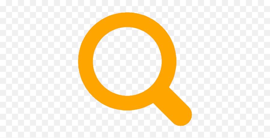 Orange Search 12 Icon - Orange Magnifying Glass Png,Search Png