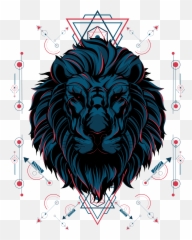 Download Hd The Lion Sacred Geometry - Transparent PNG Debris Rudelies Animal