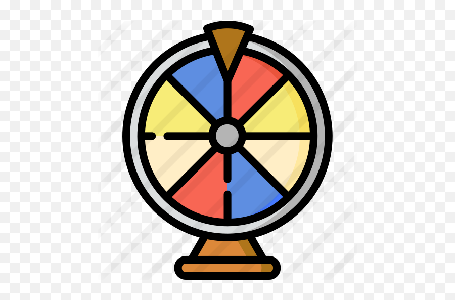 Fortune Wheel - Free Entertainment Icons Orange Vector Outline Png,Roulette Wheel Png