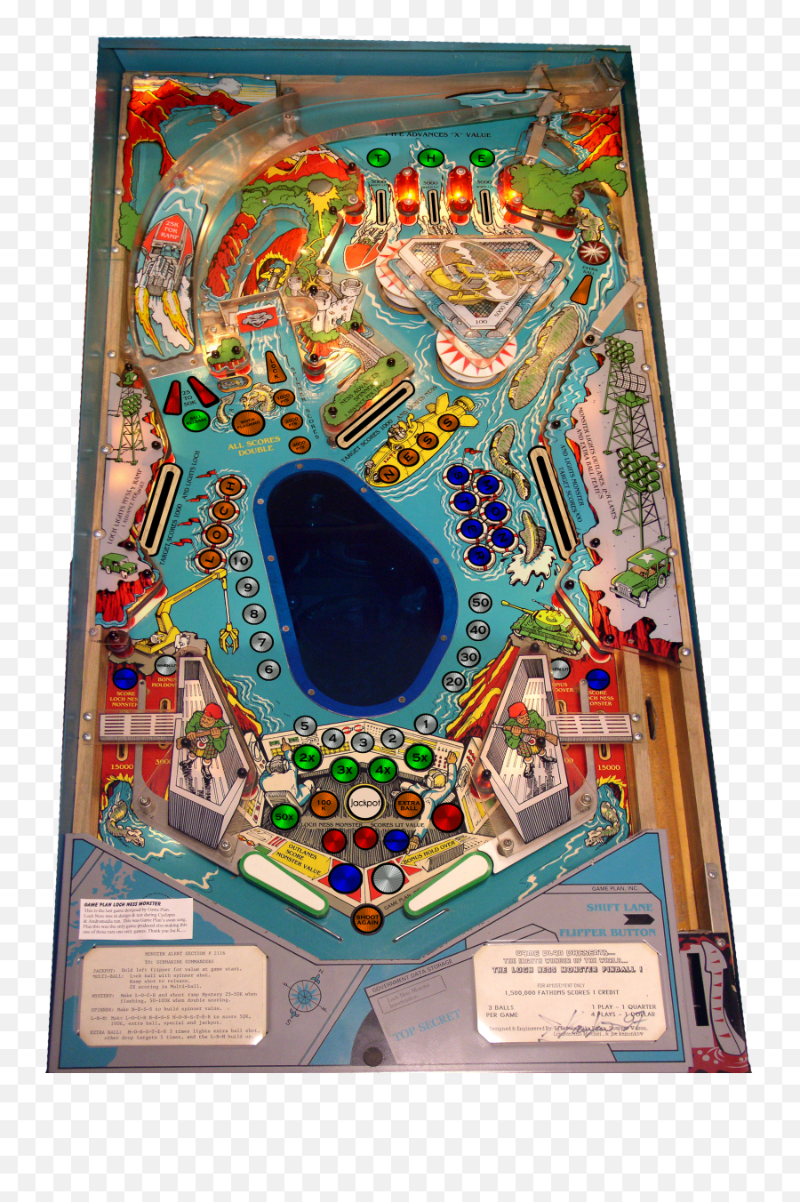Loch Ness Monster Playfield Wip U2013 Vpinballcom - Pinball Png,Ness Png