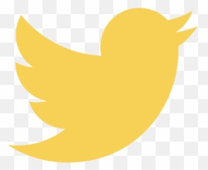 Gold Twitter Logo For Di - Png