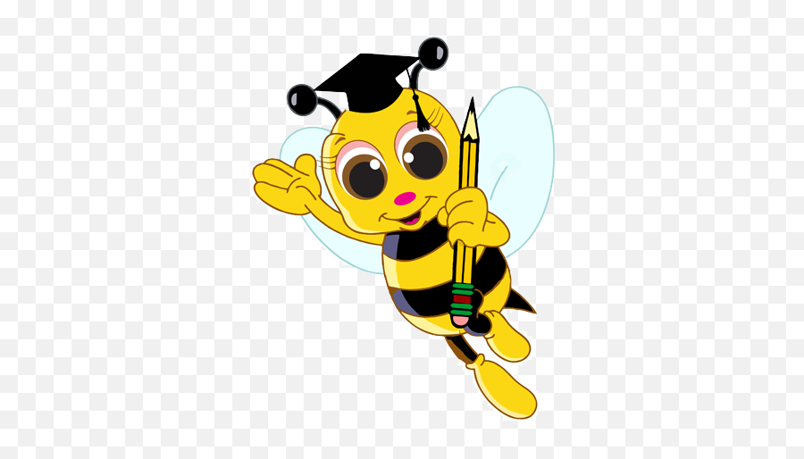 Bees Reading Transparent Png Clipart - Cute Hornet Clip Art,Bee Clipart Png