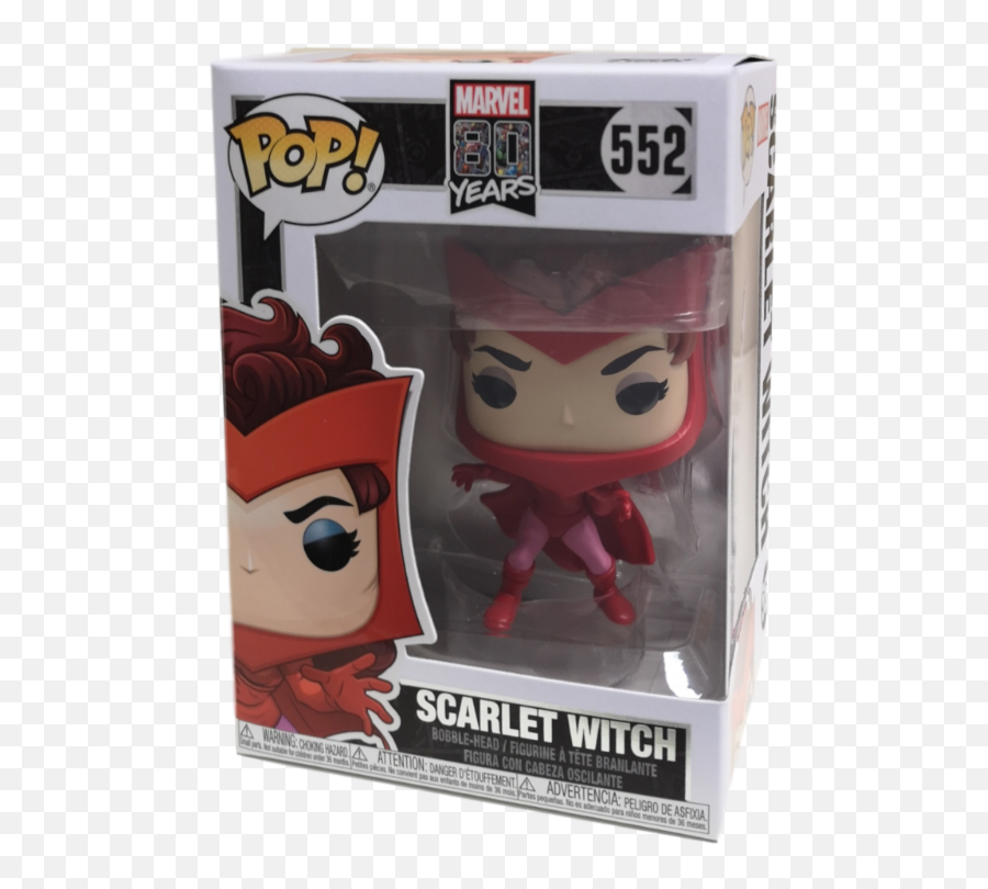 Pop Marvel 80 Years 552 Scarlet Witch Bobble Head Vinyl Figure - Funko Pop Game Of Thrones 02 Png,Scarlet Witch Png