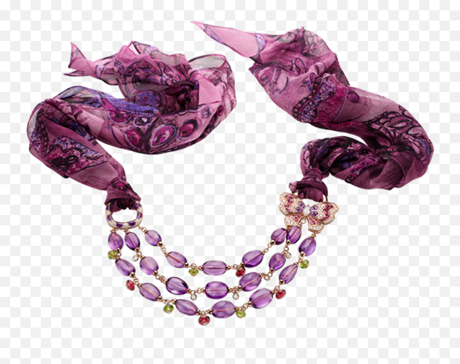 Gold Beads Png - Wild Pop High Jewellery 18 Kt Rose Gold Bvlgari Butterfly Nevklace,Beads Png