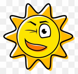 Winking Emoji Sun Clipart Free Svg File Png