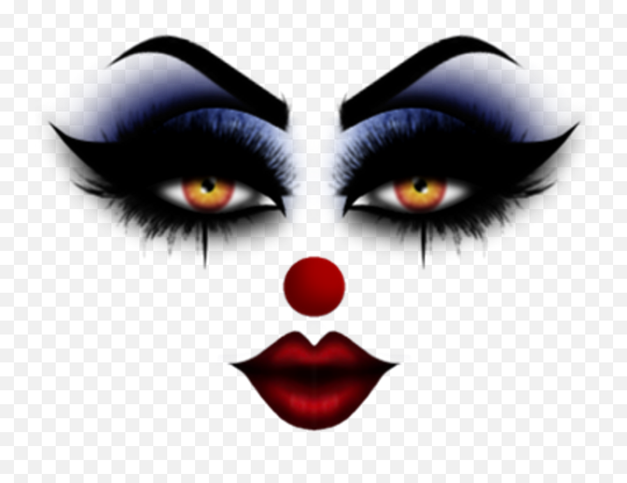 Makeup Makeupselfie Clown Sticker By R Dayberry - Clown Makeup Transparent Png,Clown Makeup Png