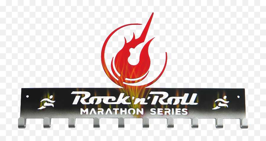 Rock N Roll Marathon Logo Hook - Rock Roll Marathon Series Png,Rock And Roll Hall Of Fame Logo
