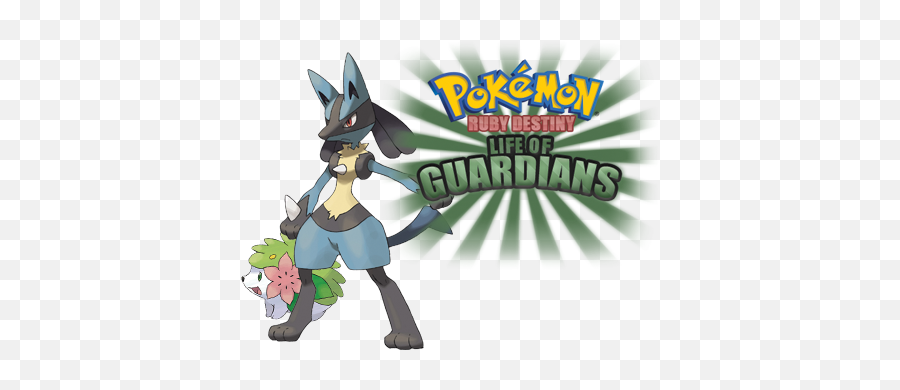 Pokemon Ruby Destiny Life Of Guardians Details - Launchbox Pokemon Lucario Images Download Png,Pokemon Ruby Logo