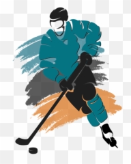 San Jose Sharks Player Shirt Iphone X Case - Hockey Silhouette Png