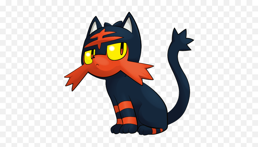 725 Litten - Litten Fire Cat Png,Litten Png