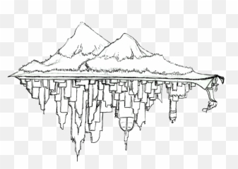 Floating Rocks Png - Sketch,Floating Rocks Png