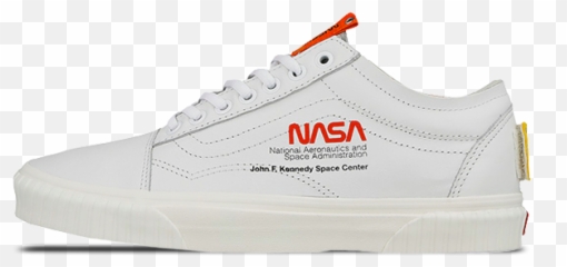Nasa Old Skool White - White Vans Old Skool Shoes Png,White Vans Png