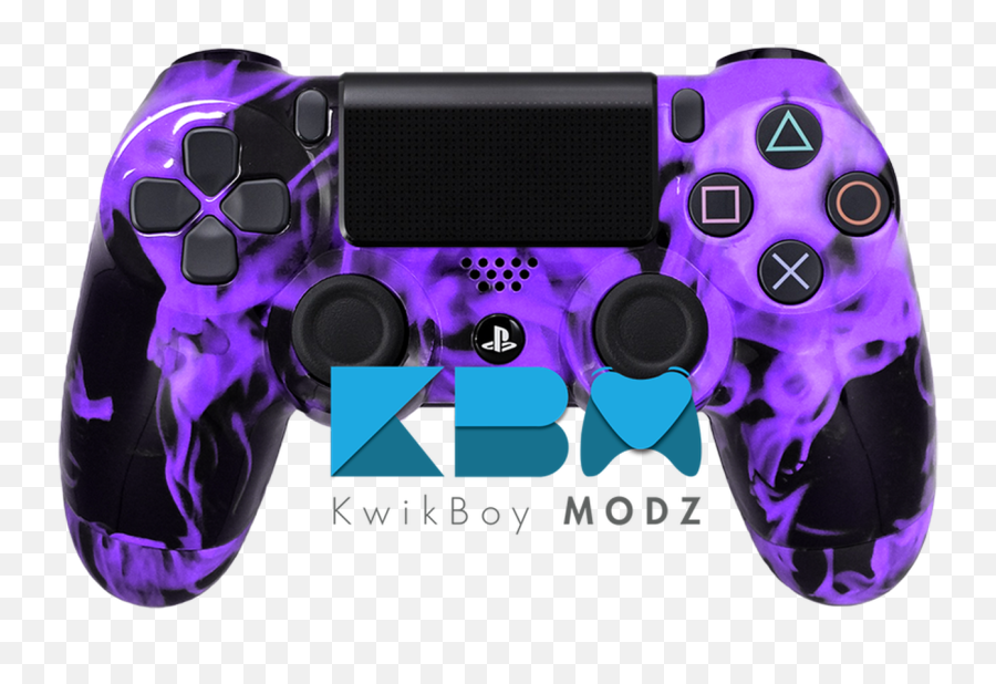 Purple Inferno Custom Ps4 Controller - Kwikboy Modz Png,Purple Flames Png