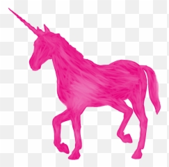 Pink Unicorn Picture Transparent - With Background png