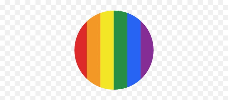 Gay Pride Rainbow Flag Stripes Round Mousepad Id D346016 - Rainbow Flag Circle Png,Gay Pride Icon