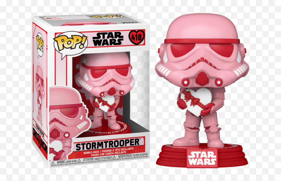 Details About Star Wars - Stormtrooper Valentineu2019s Day 418 Pop Vinyl Valentines Stormtrooper Funko Png,Stormtrooper Icon