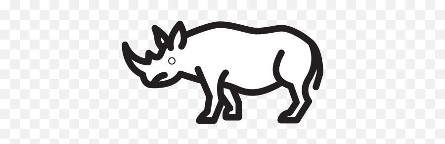 Rhinoceros Free Icon Of Selman Icons - Animal Figure Png,Rhino Icon