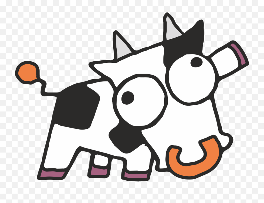 Crazy Cow - Crazy Cow Cartoon Png,Vaca Png