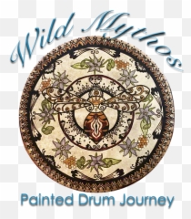 Wild Mythos Painted Drums Gallery - Shamanic png