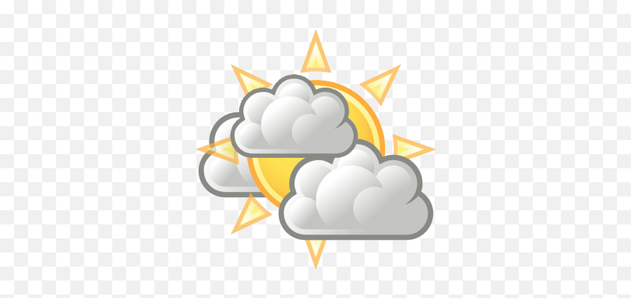 10 Partly Cloudy Icon Images - Partially Cloudy Png,Partly Cloudy Icon