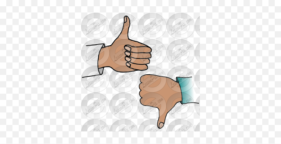 Lessonpix Mobile - Thumb Signal Png,Thumbs Down Png