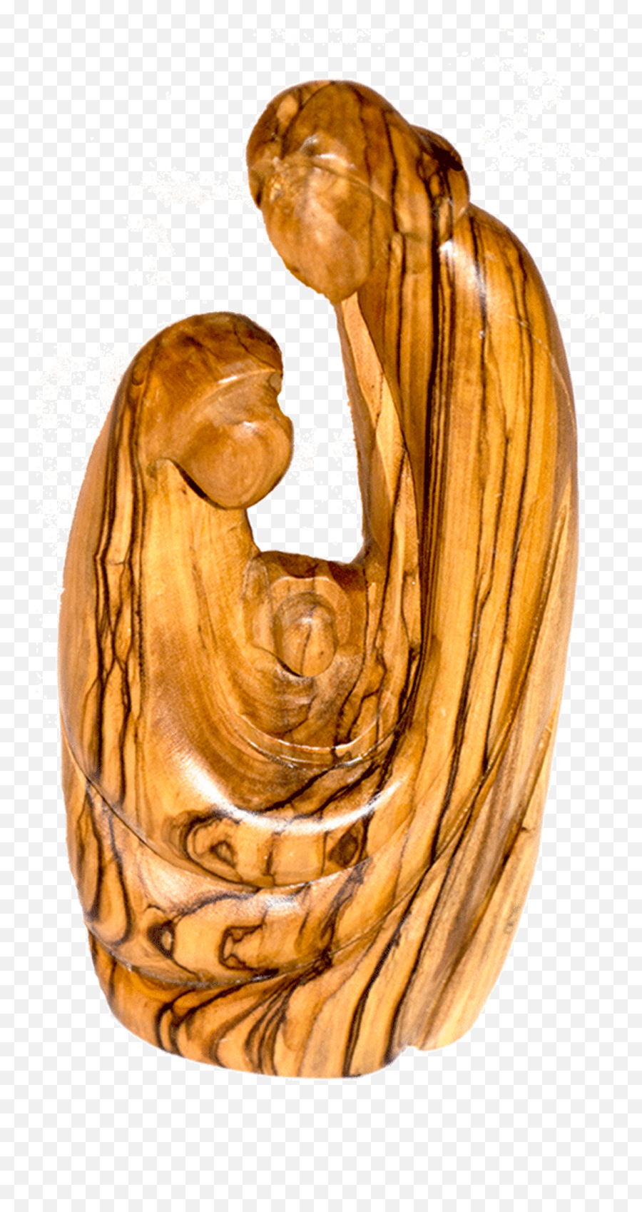 6 Carving Of Virgin Mary Joseph And Baby Jesus Made From Olive Wood In The Holy Land - Carved Wood Joseph Mary Jesus Png,Virgin Mary Png