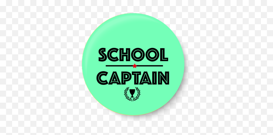 School Captain I Pin Badge - Circle Png,Captain Price Png