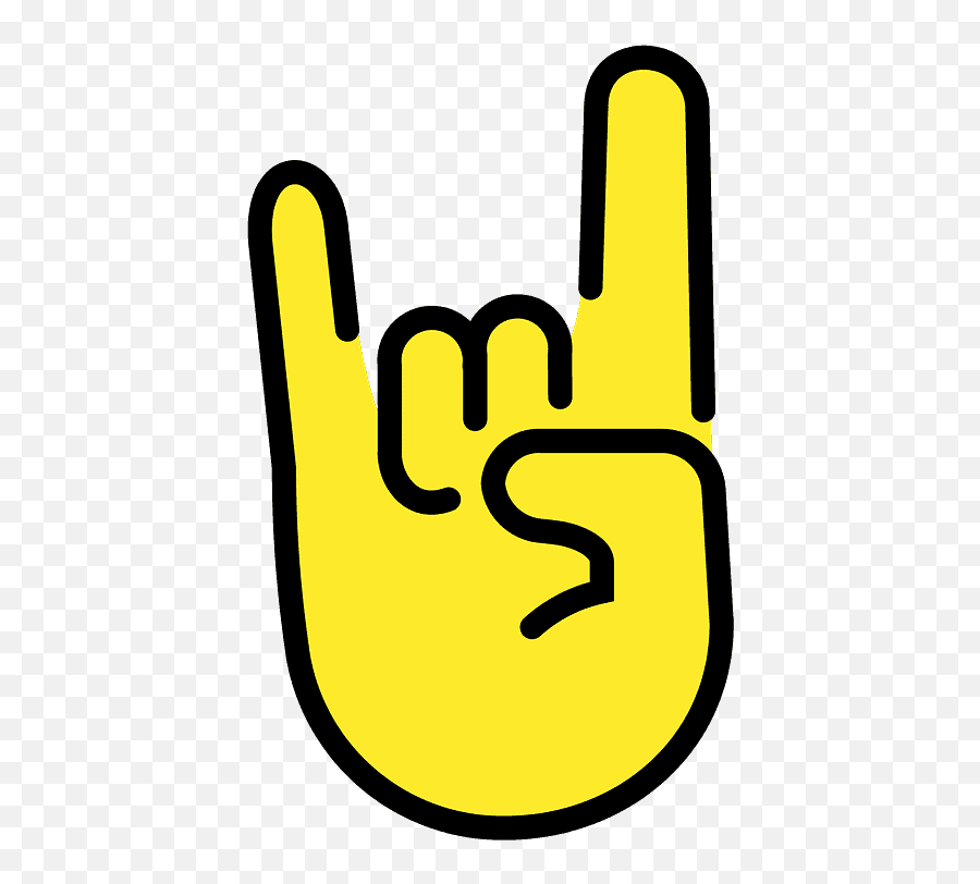 Sign Of The Horns Emoji Clipart Free Download Transparent - Logo Png,Foam Finger Icon