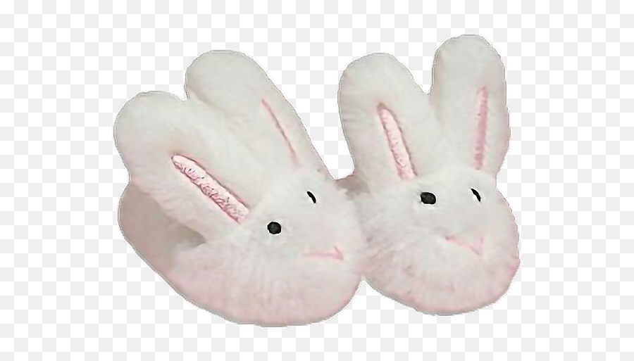 Slippers Pajamas Bunny Bunnyslippers Slides Shoe Shoes - Stuffed Toy Png,Slippers Png