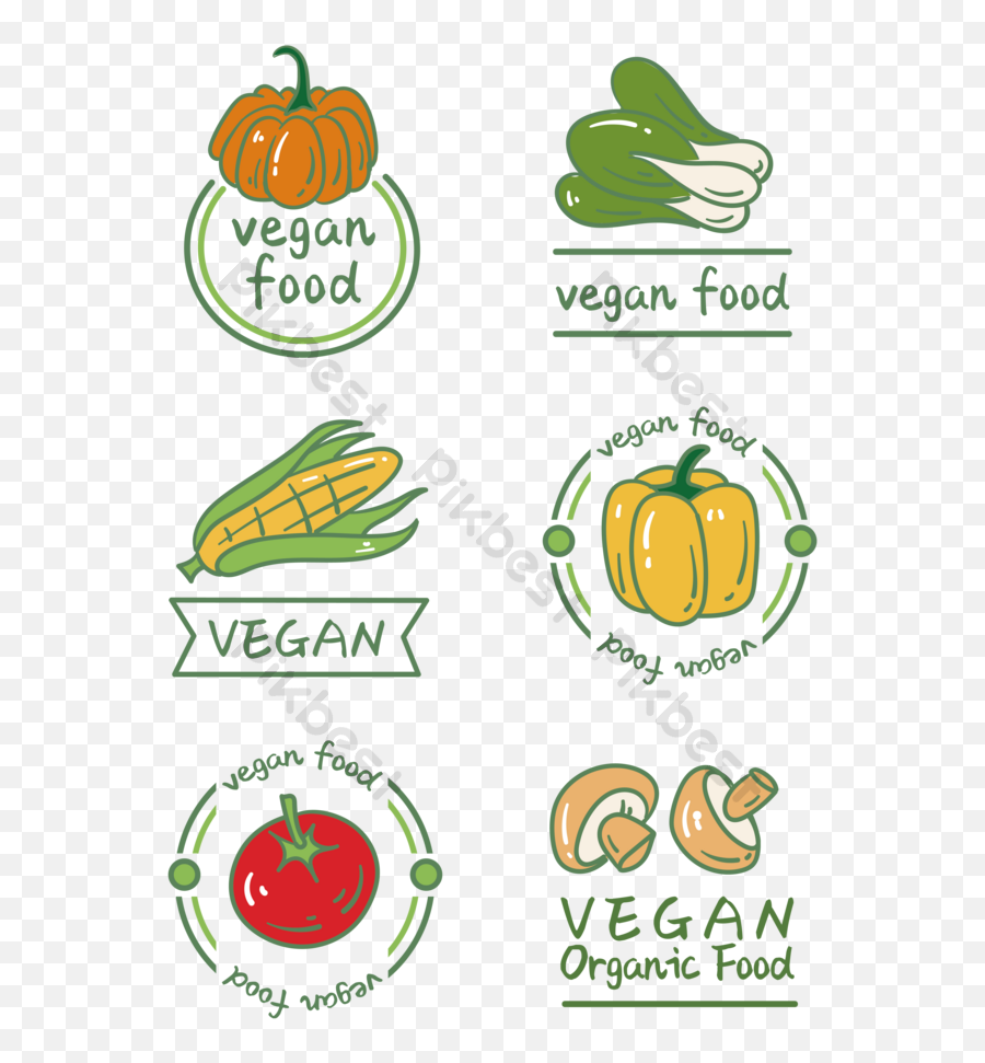 Drawing Green Natural Vegetable Icon Design Element Ai - Desain Vektor Sayur Png,Vegtable Icon