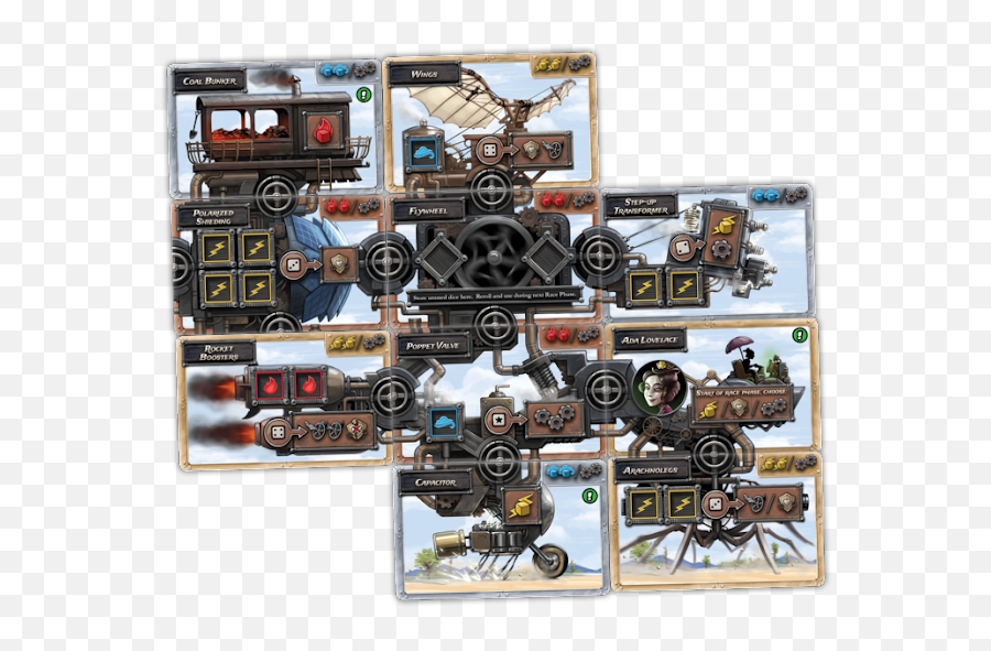 After The Kickstarter Steampunk Rally Inquisitive - Steampunk Rally Board Game Png,Angel Borderlands Icon