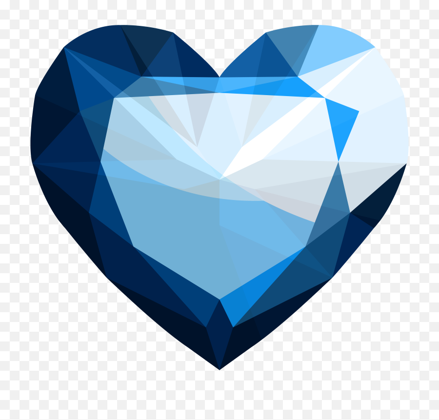 Sapphire Heart Png Image - Purepng Free Transparent Cc0 Blue Diamond Heart Png,Gemstone Png