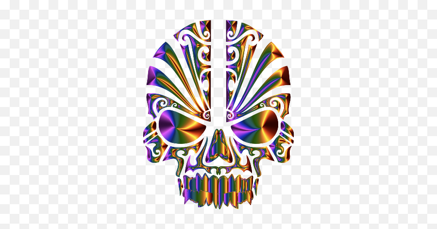 Tribal Skull Silhouette 2 - Openclipart Skull Silhouette Png,Purple Skull Icon