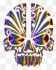 Tribal Skull Silhouette 2 - Openclipart png