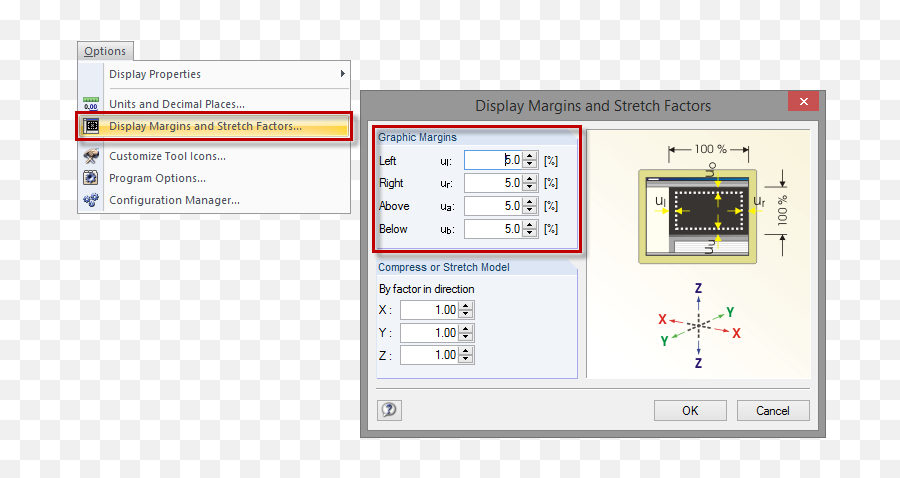 Adjusting Graphic Margins Dlubal Software - Vertical Png,Renumber Utility Icon Png
